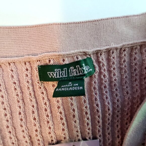 Wild Fable Ribbed Button-Down V-Neck Cardigan Sweater S Wild FableLong sleeves - Picture 2 of 14